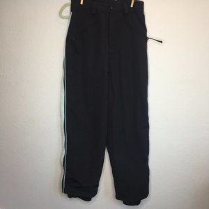 Drift, women's size L, performance board wear pant in black and robins egg blue.